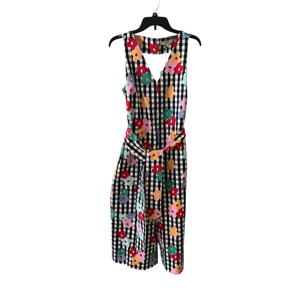 Crosby by Mollie Burch Womens Peaches Jumpsuit Sleeveless Belted Size Large NWT